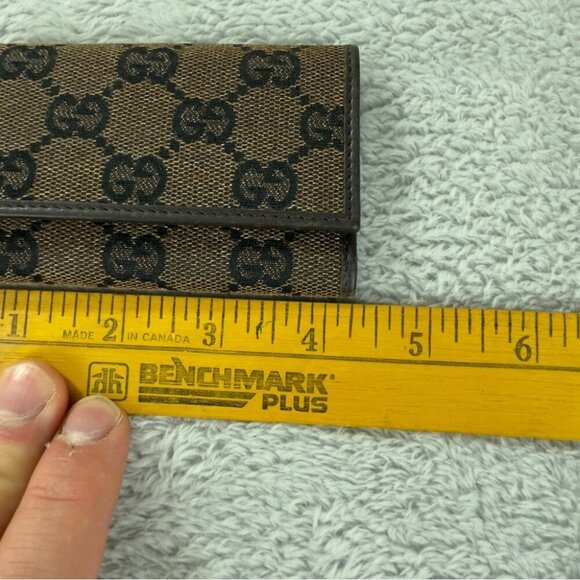 Gucci GG Canvas Brown 6 Ring Key Case with Box - Picture 3 of 12